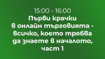 Първи крачки в онлайн търговията - всичко, което трябва да знаете в началото, част 1